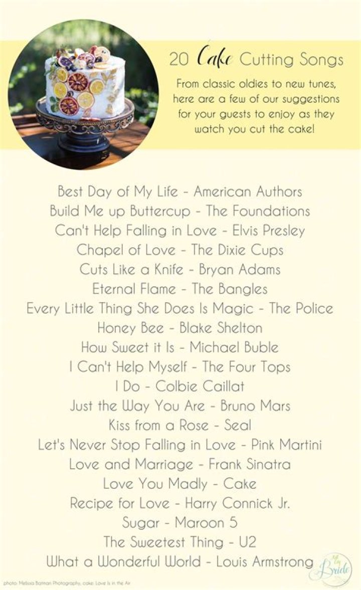 20+ Best Cake Cutting Songs that Should Make it to Your Wedding Playlist