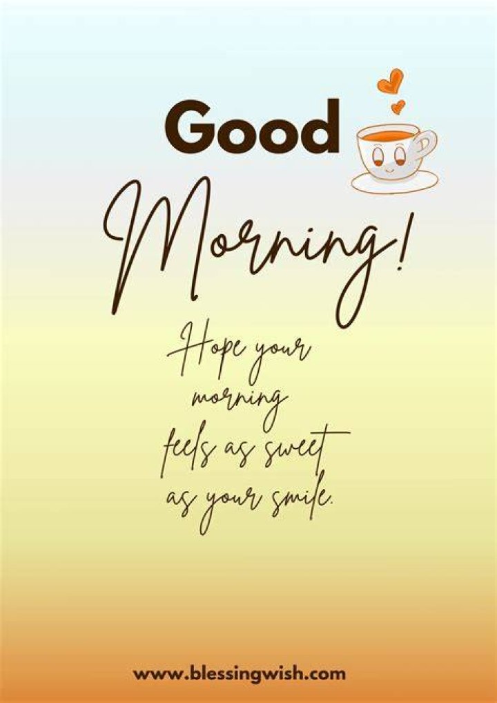 A Sweet Start To Each Morning