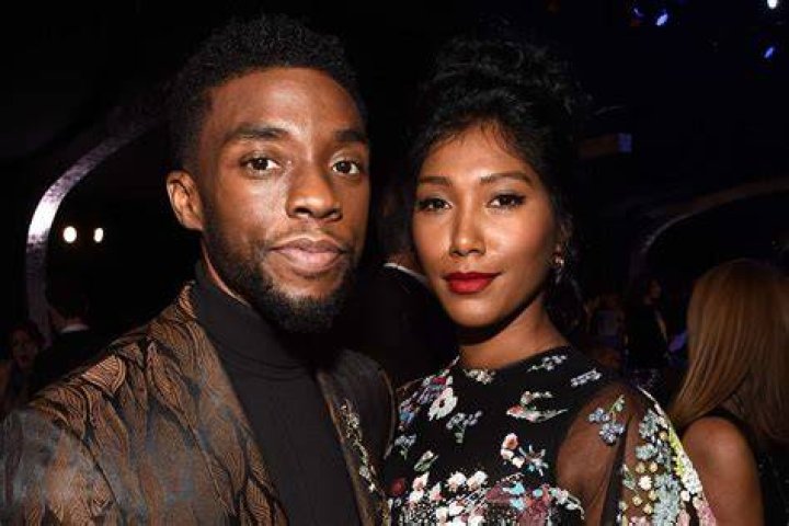 Chadwick Boseman’s wife Taylor Simone Ledward accepts his posthumous Emmy