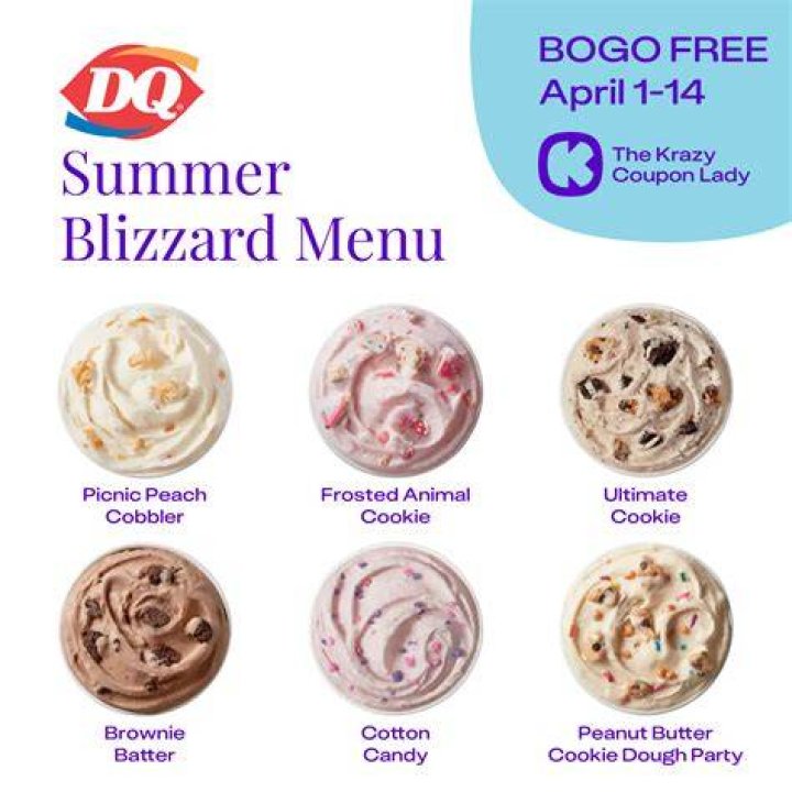 Dairy Queen Summer Blizzard Menu Includes New Brownie Dough and Caramel