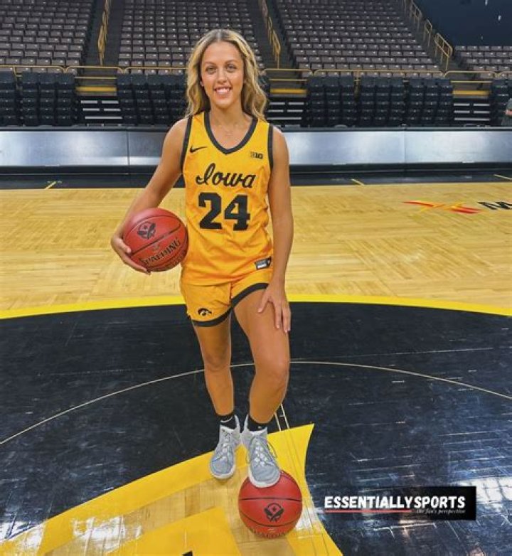 Gabbie Marshall of the Iowa Hawkeyes during media day at 2023 NCAA