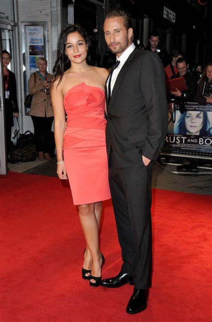 Matthias Schoenaerts et sa compagne Alexandra à Paris le 22 février