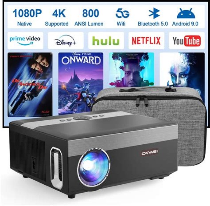 MovieHub™ Ultra HD Projector + FREE Projector Screen