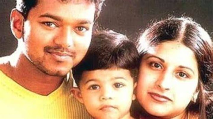 Tamil Actor Vijay Family Photo